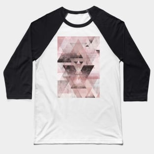 Pink Geometric Baseball T-Shirt